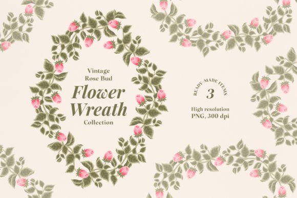 A Guide to Choosing and Using the Vintage Pink Rose Floral Bud Wreath Set