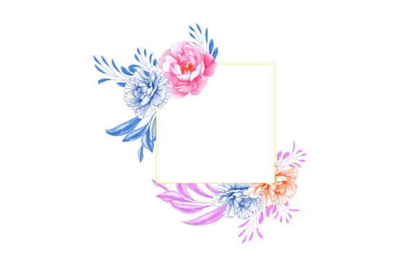 Cute Digital Clipart Floral Watercolor 9: Your Creative Companion