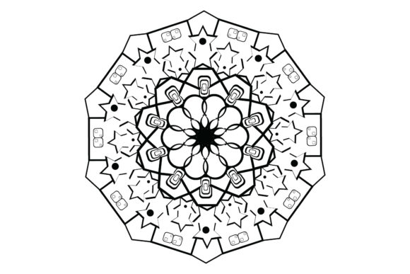 Integrating the Floral Mandala with White Background into Creative and Professional Workflows