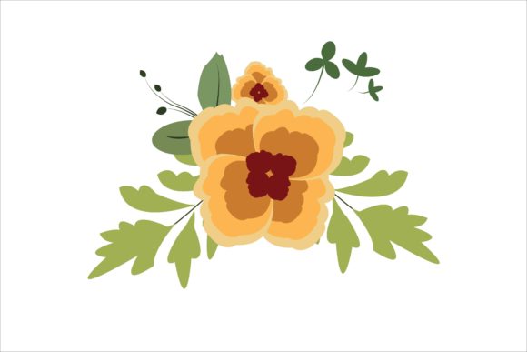 The Artful Integration of Yellow Ornament Floral Illustration in Modern Design Projects