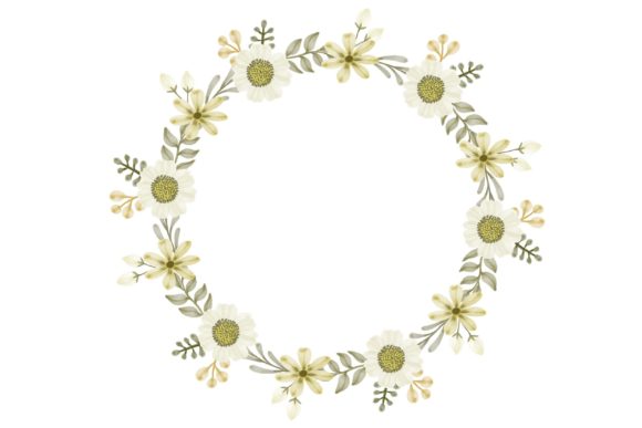 The Circle Frame with Yellow Floral Border: A Versatile Design Element