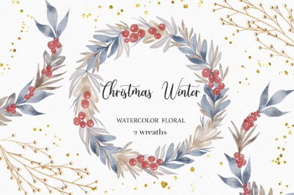 The Versatile World of Christmas Winter Floral Wreath Clipart