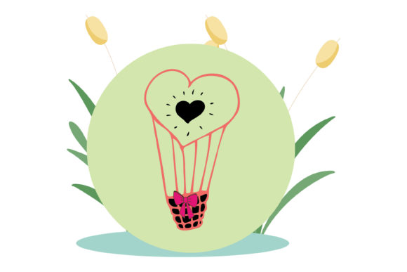 The Wedding Celebration Air Balloon Floral Design Collection